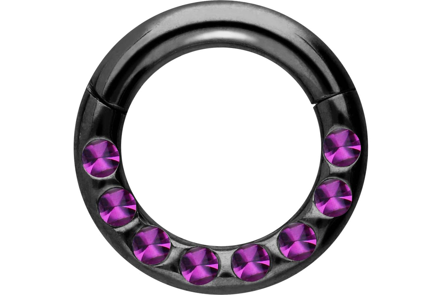 Chirurgenstahl Segmentring Clicker Piercing KRISTALLE + EPOXY ++SALE++